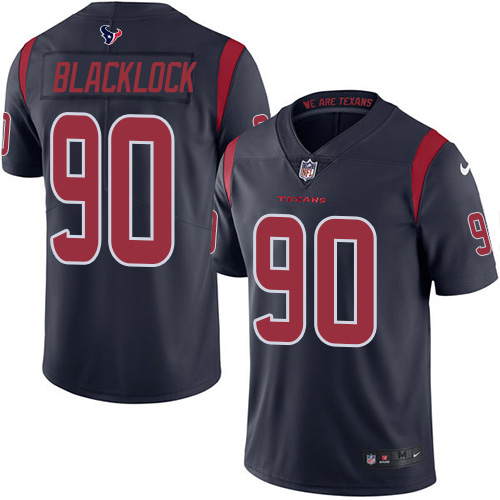 Nike Texans #90 Ross Blacklock Navy Blue Youth Stitched NFL Limited Rush Jersey